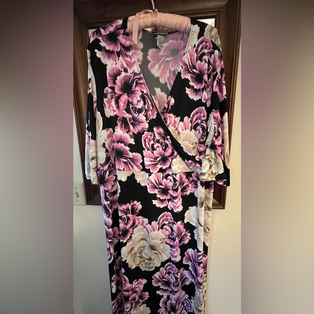 Catherines Faux Wrap Dress 4X